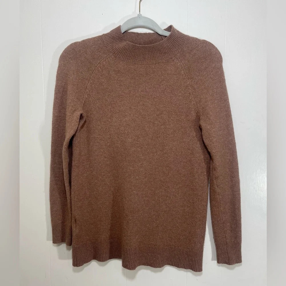 Loft Wool Blend Mock Neck Pullover Long Sleeve Sweater Women’s Size Small Petite